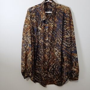 𝅺conrad C  long sleeve button front blouse size 1x